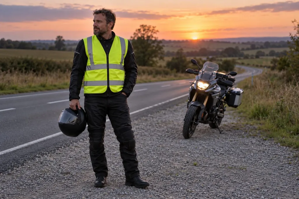 Gilet réfléchissant à moto : obligation, choix et usage